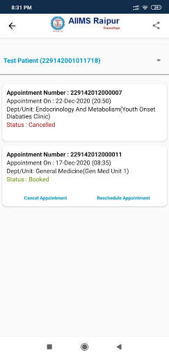 AIIMS Raipur Swasthya screenshot 6