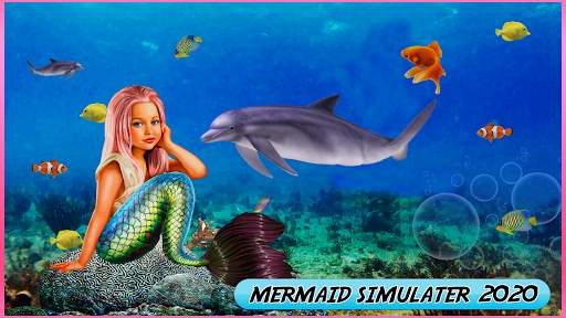 Mermaid simulator 3d game - Mermaid games 2020 screenshot 4