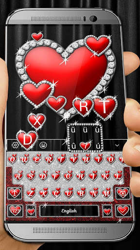Love & Hearts Keyboard Theme screenshot 2