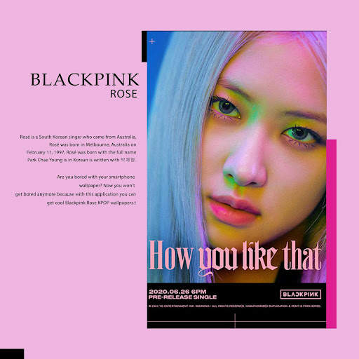 Rose Blackpink Wallpaper K-Pop screenshot 2
