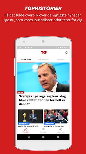 TV 2 Nyheder screenshot 1