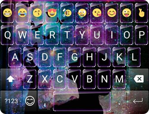 Wish Butterfly Dream Emoji Keyboard Theme स्क्रीनशॉट 6
