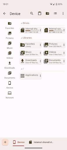 Oojao Files Manager screenshot 1