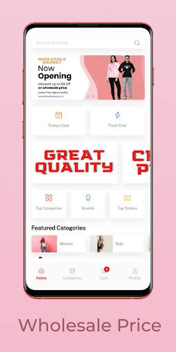 WHOLESALE MARKET SHOPPING APP screenshot 1