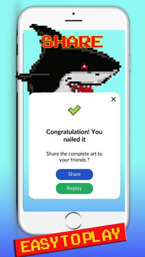 Shark Coloring By Number Pixel screenshot 7