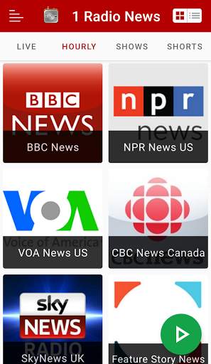 1 Radio News - Hourly & Live screenshot 1