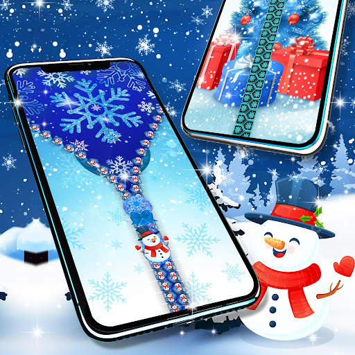 Winter snow lock screen screenshot 1