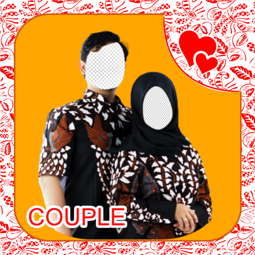 Beauty Hijab Couple Batik Modern icon