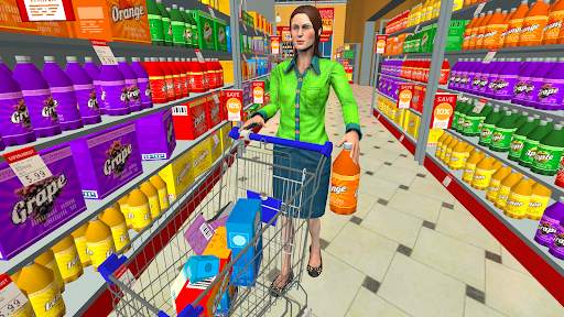 Shopping Mom-Supermarket Sim screenshot 4