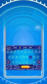 blue digital future keyboard power time machine स्क्रीनशॉट 2