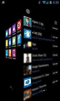 GOSMS WP7 Blue Theme Free screenshot 3