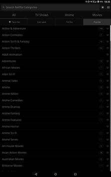 All Netflix Categories 8 تصوير الشاشة