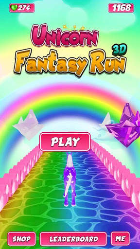Unicorn Fantasy Run 3D screenshot 1