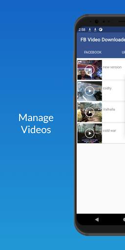 Facebook Video Downloader – HD Video Download Free 6 تصوير الشاشة