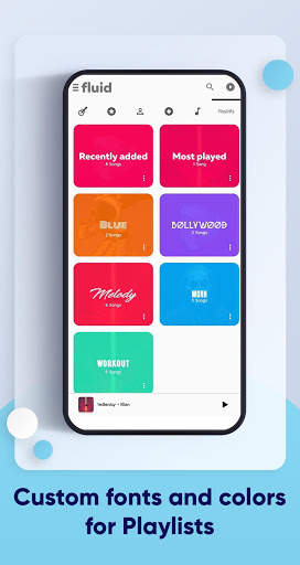 Fluid: Mp3 music player with floating widget screenshot 6