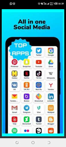 All social media app:All in one screenshot 1