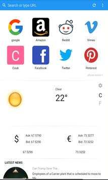 Virgo Mobile Browser screenshot 1