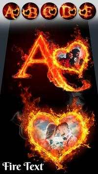 Fire Lighting Text Photo Editor screenshot 2