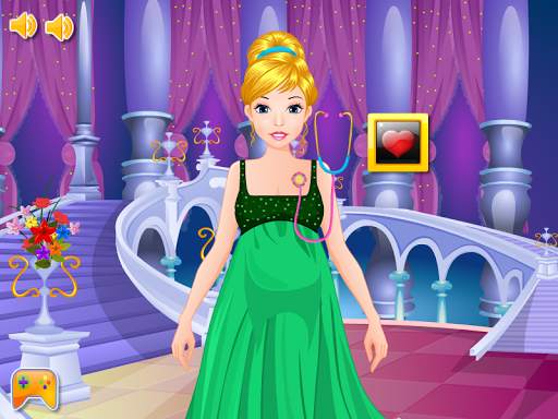 Cinderella gives birth games screenshot 1