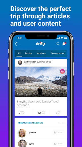 Driftr: Social Travel Platform screenshot 3