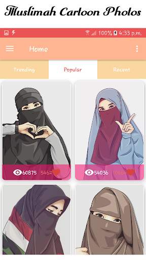 Muslimah Cartoon Wallpapers HD screenshot 2