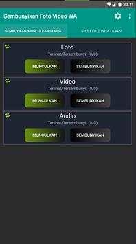Sembunyikan Foto Video WA screenshot 5