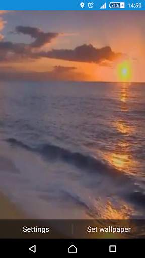 Sunset Beach Live Wallpaper screenshot 1
