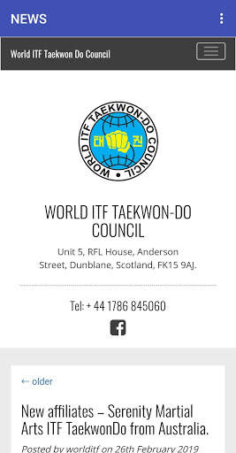World ITF TKD Council screenshot 2