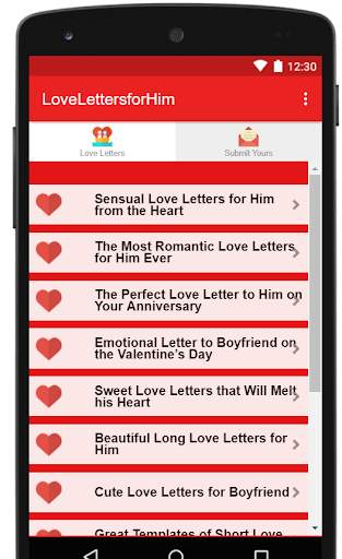 Love Letters for Him screenshot 3