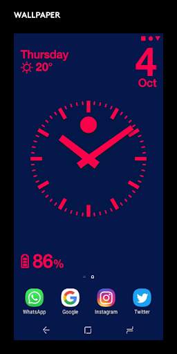 SwissClock Wallpaper and Widget screenshot 2