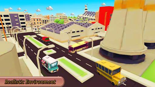 City Toon Bus Driving Game 2019 - bus simulator screenshot 8