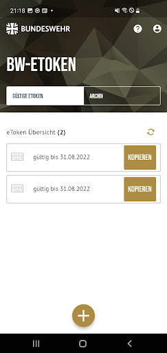 Bw-eToken screenshot 2