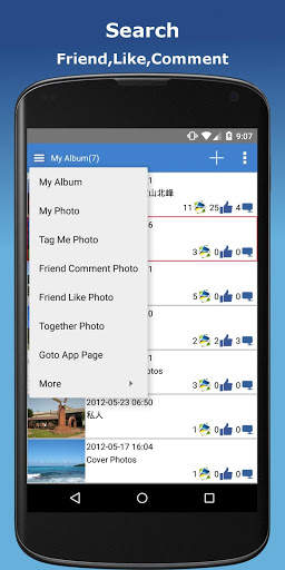 Photo Finder for Facebook - Edit,Download,Upload screenshot 1