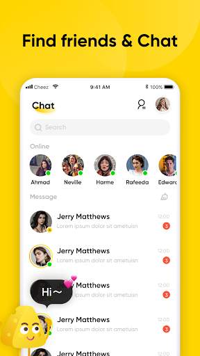 Cheez - Make friends & Video chat screenshot 6