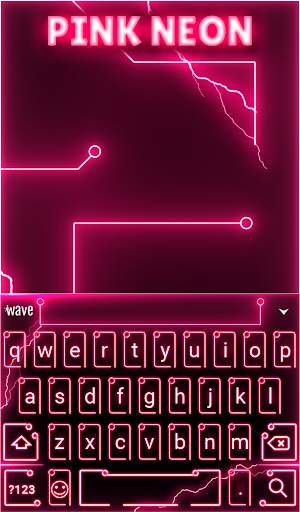 Pink Neon Animated Keyboard    screenshot 2