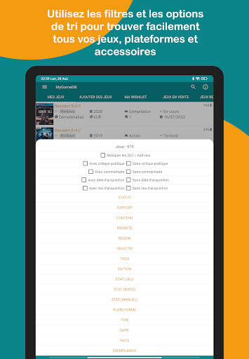 MyGameDB - Jeux Vidéo Tracker screenshot 12