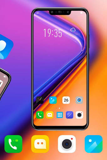 Abstract glass galaxy note 10 theme hd launcher screenshot 2