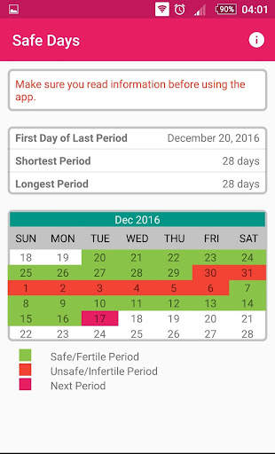 Safe Days screenshot 3