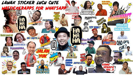 Lawak Sticker Lucu Cute WAStickerApps for WhatsApp screenshot 1