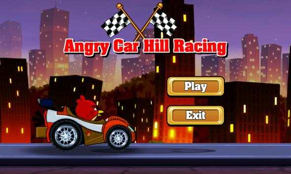 Super Angry Birds Car Hill Racing screenshot 1