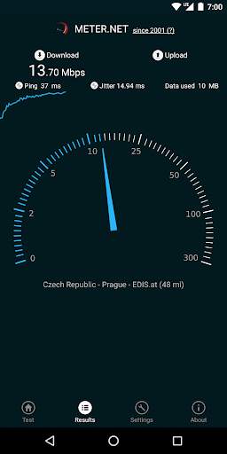 Internet speed test by Meter.n screenshot 1