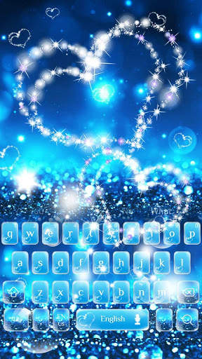 Blue Glitter Sparkle Theme screenshot 1