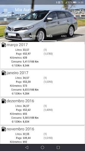 MyFuelLog2 - Manutenção Auto screenshot 3