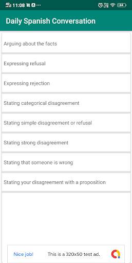 Learn Spanish Conversation Sentence of Daily Use screenshot 8