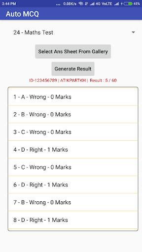 Auto MCQ - MCQ OMR Checking Solution скриншот 6