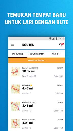 Lari dengan MapMyRun screenshot 3