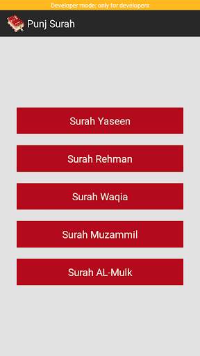 Punj Surah screenshot 1