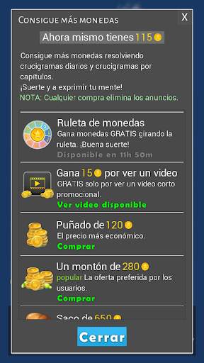 Crosswords - Spanish version (Crucigramas) screenshot 18