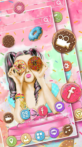 Donut, Girl Themes & Live Wallpapers screenshot 3