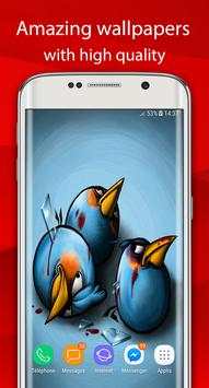 angry HD faces of birds wallpaper स्क्रीनशॉट 4